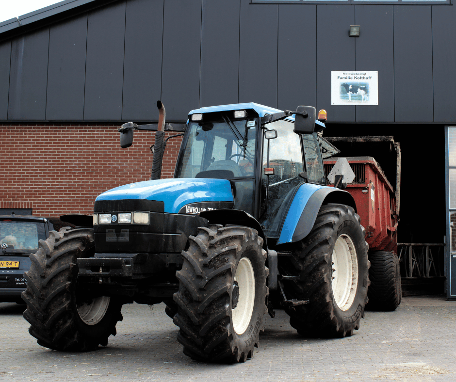 Tractor voor de stal